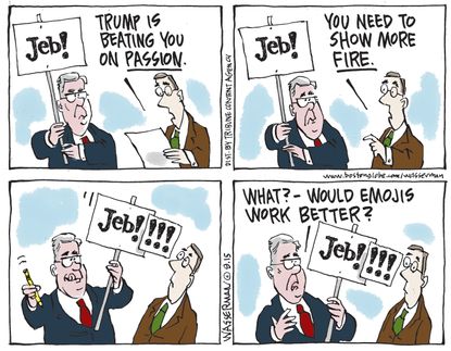 Political cartoon Jeb Bush Emojis