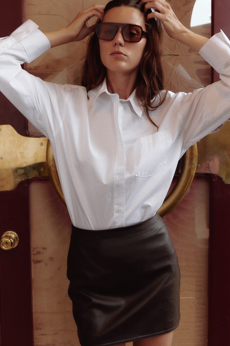Oversized Cotton Poplin Shirt