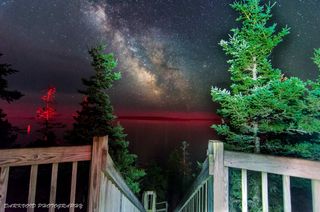 Milky Way Rising Over Acadia National Park