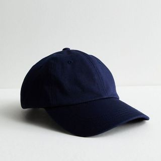 New Look Navy Plain Cotton Cap