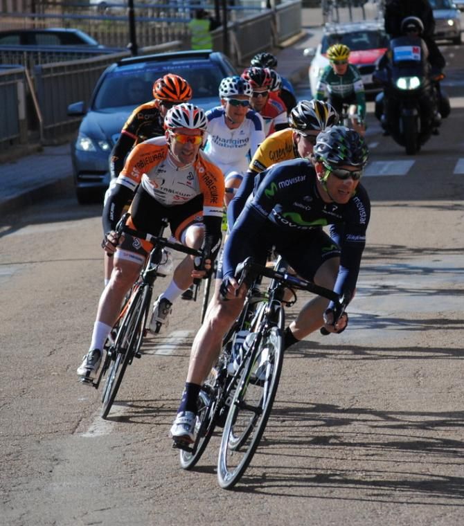 Iv&aacute;n Guti&eacute;rrez pulling in the breakaway