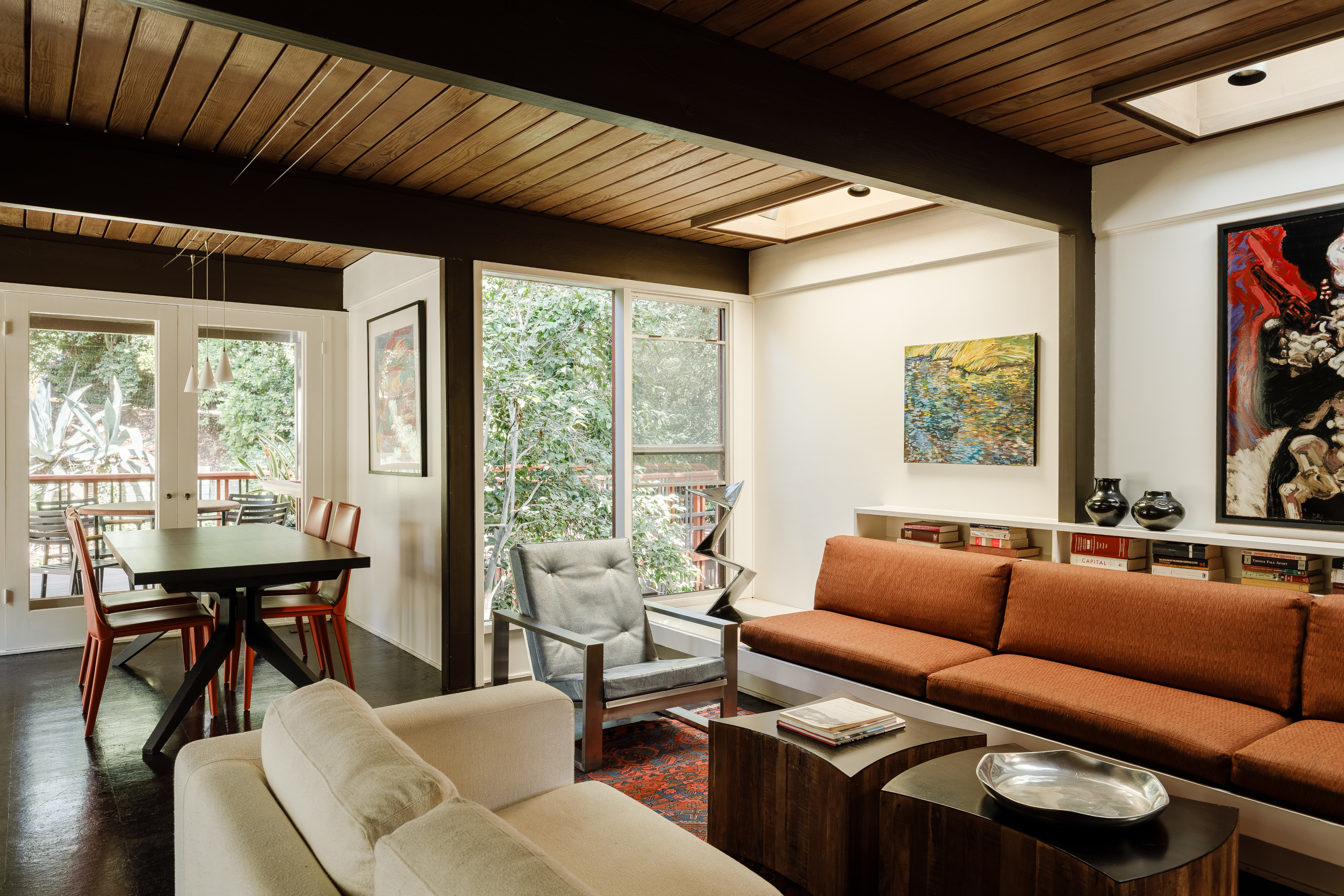 Main living area, Norton House, Buff, Straub &amp;amp; Hensman, 1954