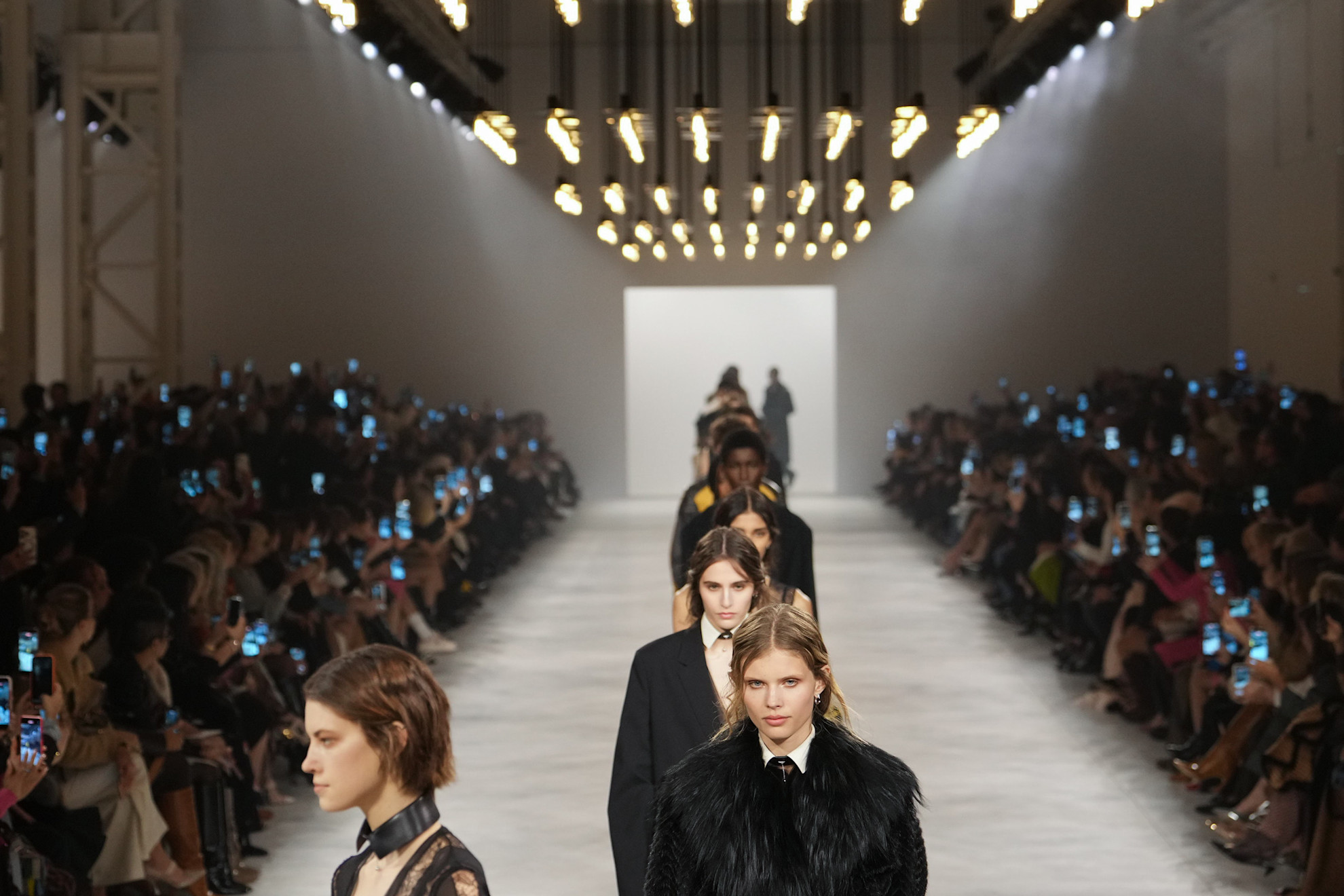 models on the fendi fall 2026 runway