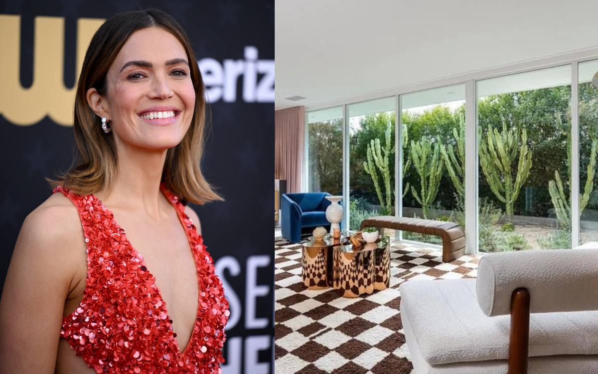 Mandy Moore’s garden planting is the star of her living room