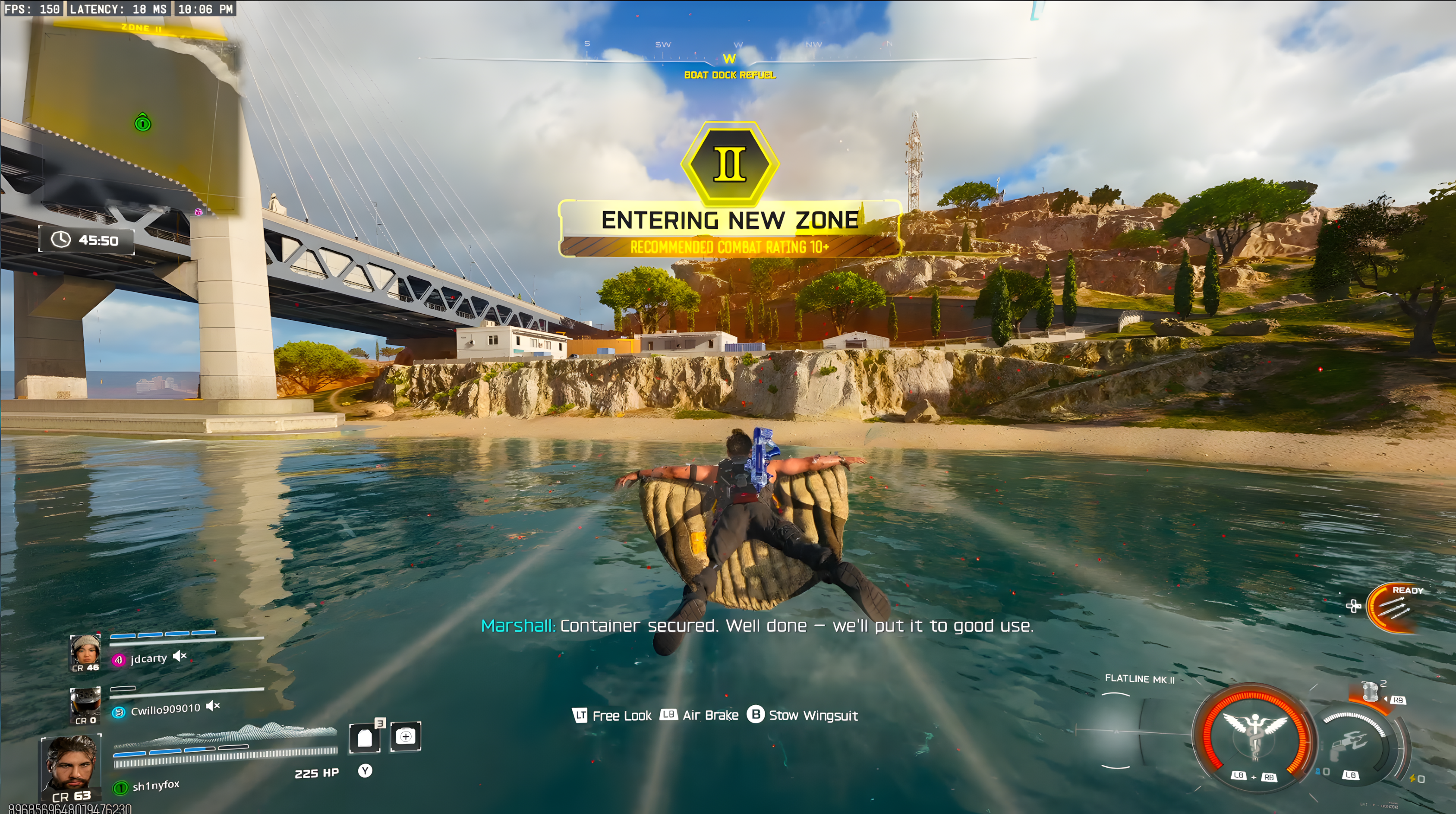 Using the Wingsuit in Endgame on Call of Duty: Black Ops 7.