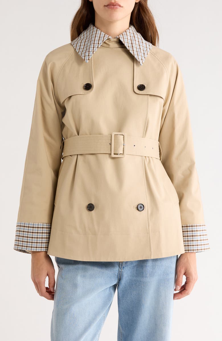 Lucien Belted Crop Trench Coat