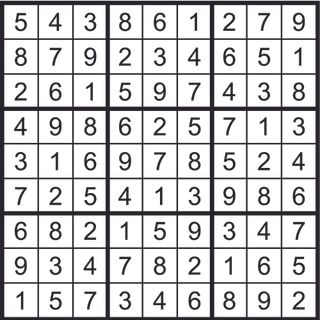 Sudoku solution