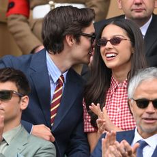 Olivia Rodrigo wearing vintage Ralph Lauren at Wimbledon