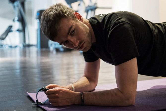 British Under 23 national time trial champion Chris Lawless spent quite a bit of time in the gym during training camp.