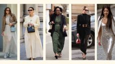 What to wear over a dress, 5 women wearing jackets over dresses