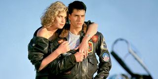 Kelly McGillis and Tom Cruise Top Gun 1986
