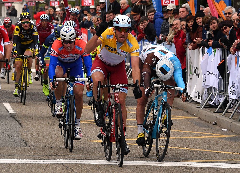 Alexander Kristoff (Katusha-Alpecin) takes the sprint