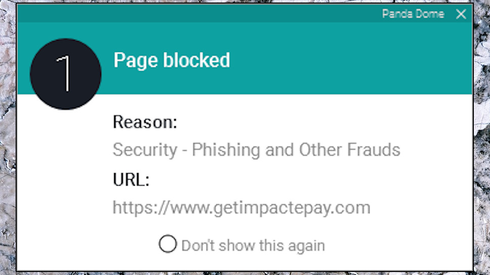 Phishing Page Blocked