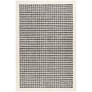 Kristie Wool Striped Rug | Ivory