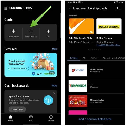 How to add credit cards and gift cards to the Samsung Pay app on your ...