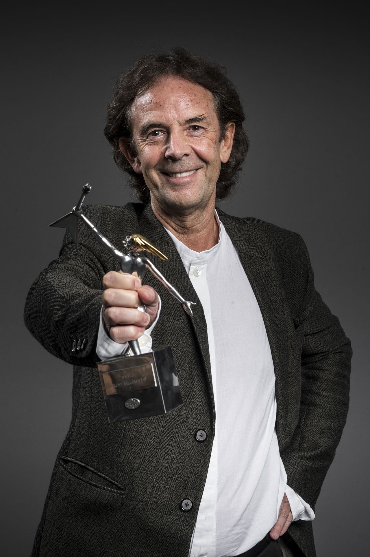 Super agent Rod MacSween, with his VIP award