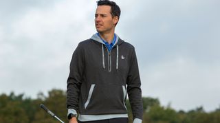 Original Penguin Earl Color Block Layering Golf Hoodie