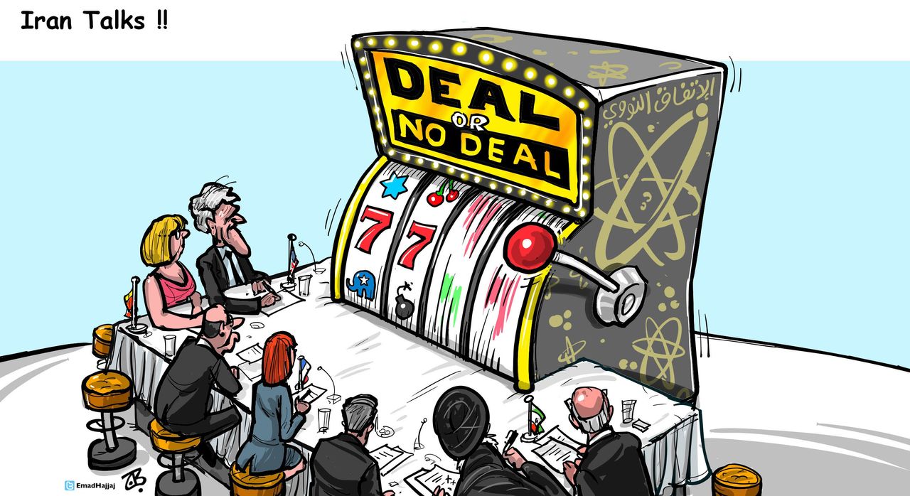 
Political cartoon World Iran nuclear deal