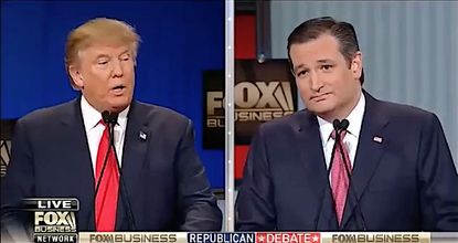 Donald Trump and Ted Cruz spar of 'birther theories'