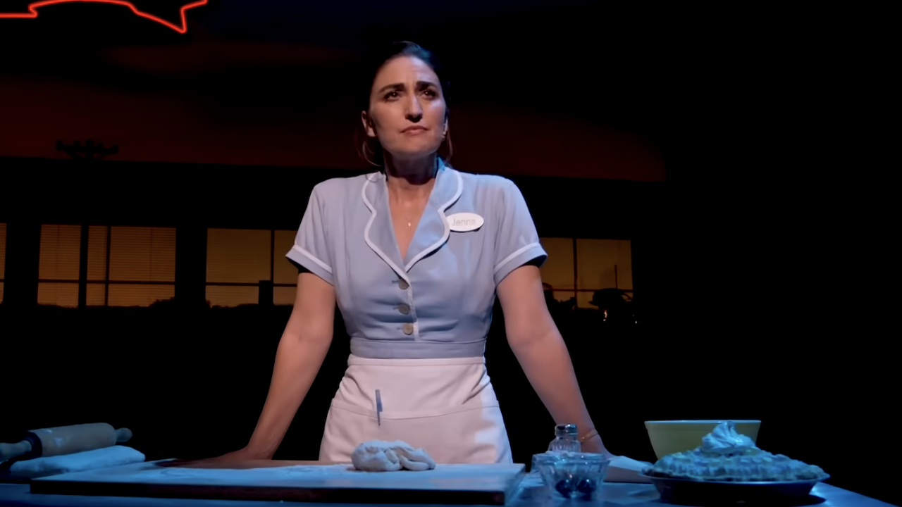 Sara Bareilles in the Waitress trailer