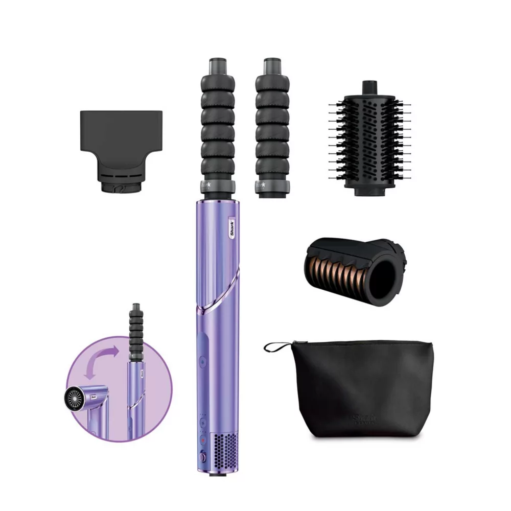 Shark Flexstyle Limited Edition Orchid Sunrise 4-In-1 Air Styler & Hair Dryer With Storage Bag Hd434ukpu