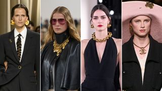 Schiaparelli Fall 2024, Chloé Fall 2024, Patou Fall 2023, Chanel Fall 2024