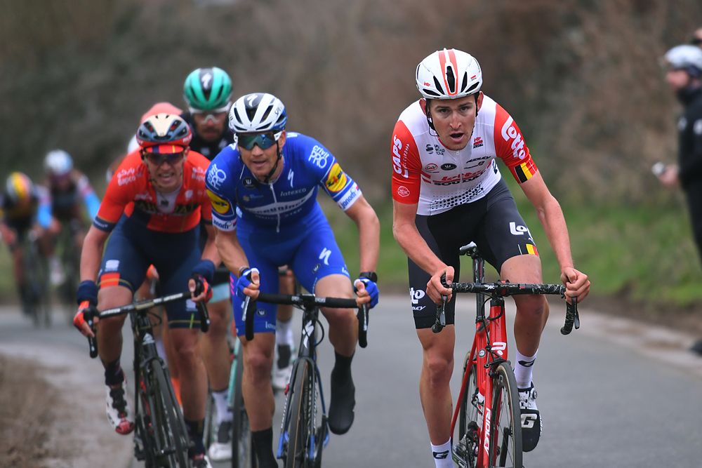 Tiesj Benoot (Lotto Soudal) at Omloop Het Nieuwsblad