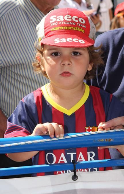 A young Cipollini and Messi fan