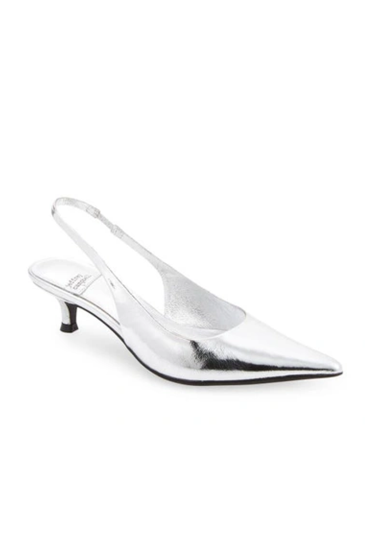 Jeffrey Campbell Silver Persona Slingback Pump