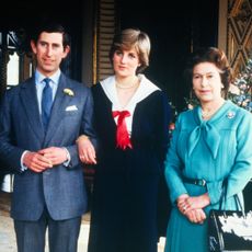 After the Privy Council sanctioned their wedding, Lady Diana Spencer and Prince Charles pose with Queen Elizabeth at Buckingham Palace, London, in March 1981