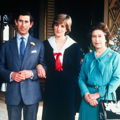 After the Privy Council sanctioned their wedding, Lady Diana Spencer and Prince Charles pose with Queen Elizabeth at Buckingham Palace, London, in March 1981