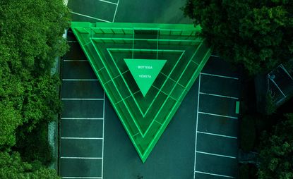 ‘The Maze’, a labyrinthine triangular construction that extends over 16m