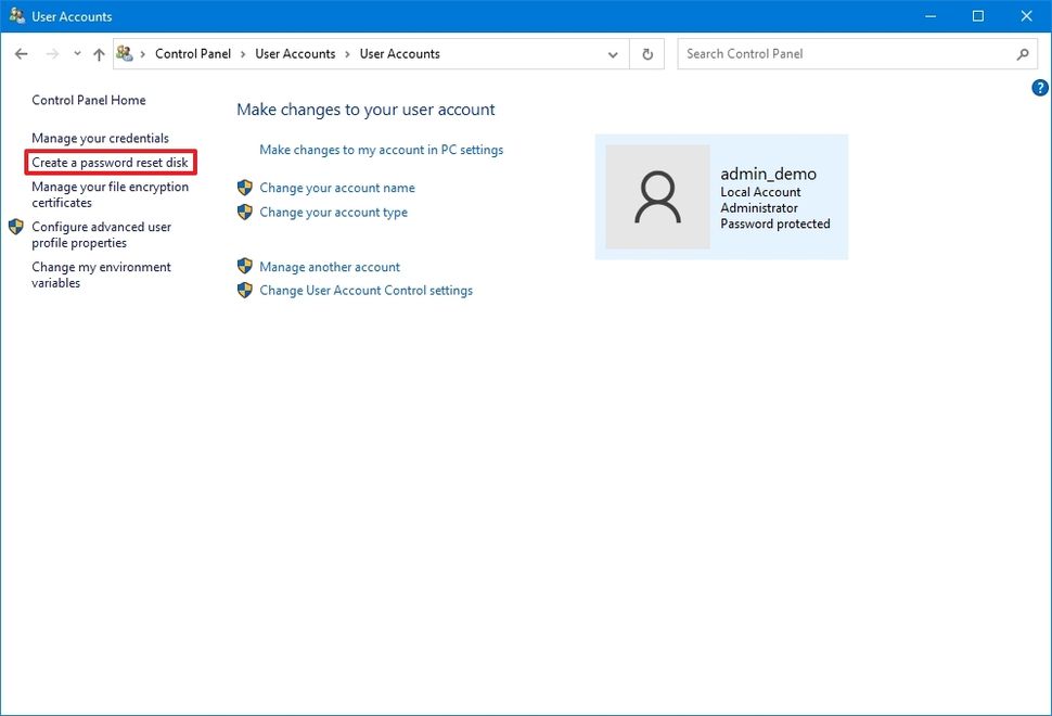 How to create and use password reset disk on Windows 10 | Windows Central