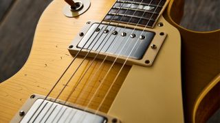 Best Gibson Les Pauls: Vintage Gibson Les Paul Gold Top with finishing checking