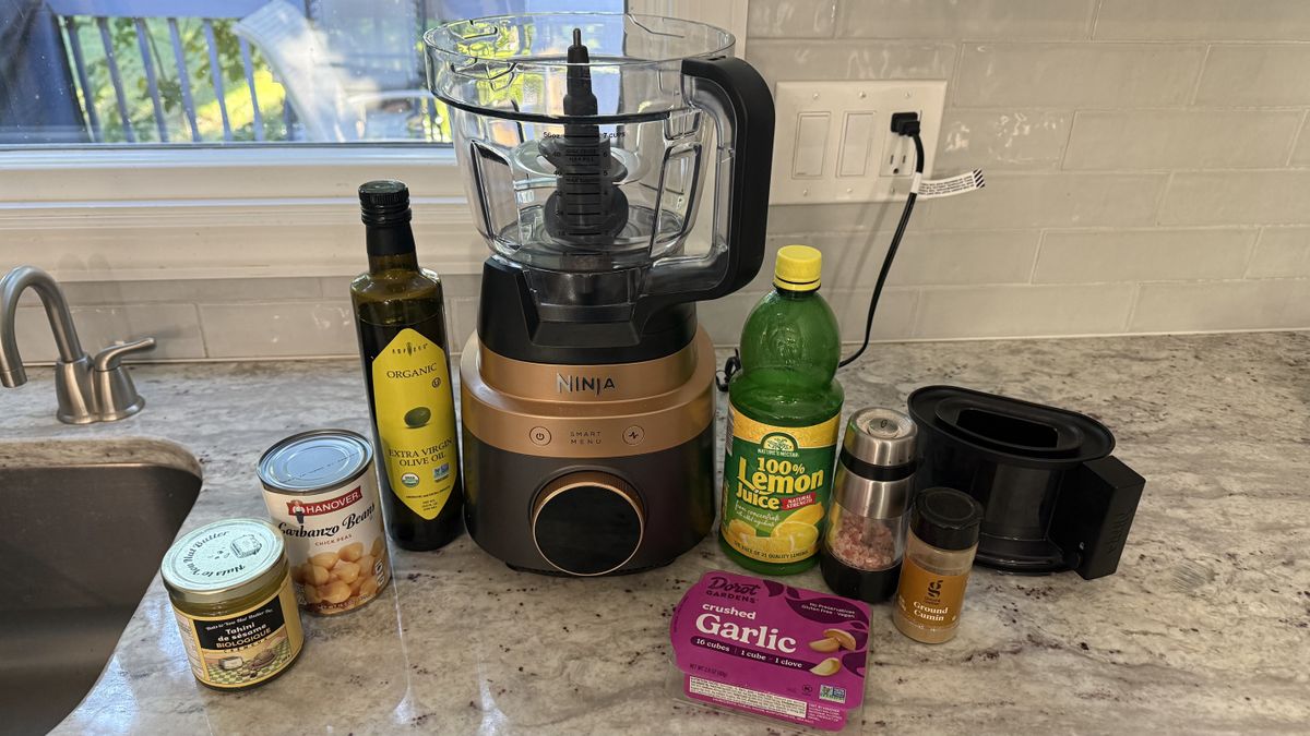 Ninja CrushBOSS making hummus
