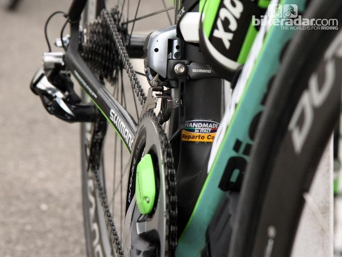 A simple chain catcher provides a bit of extra security