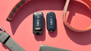 Close-up of the Fitbit Air next to the Fitbit Inspire 3