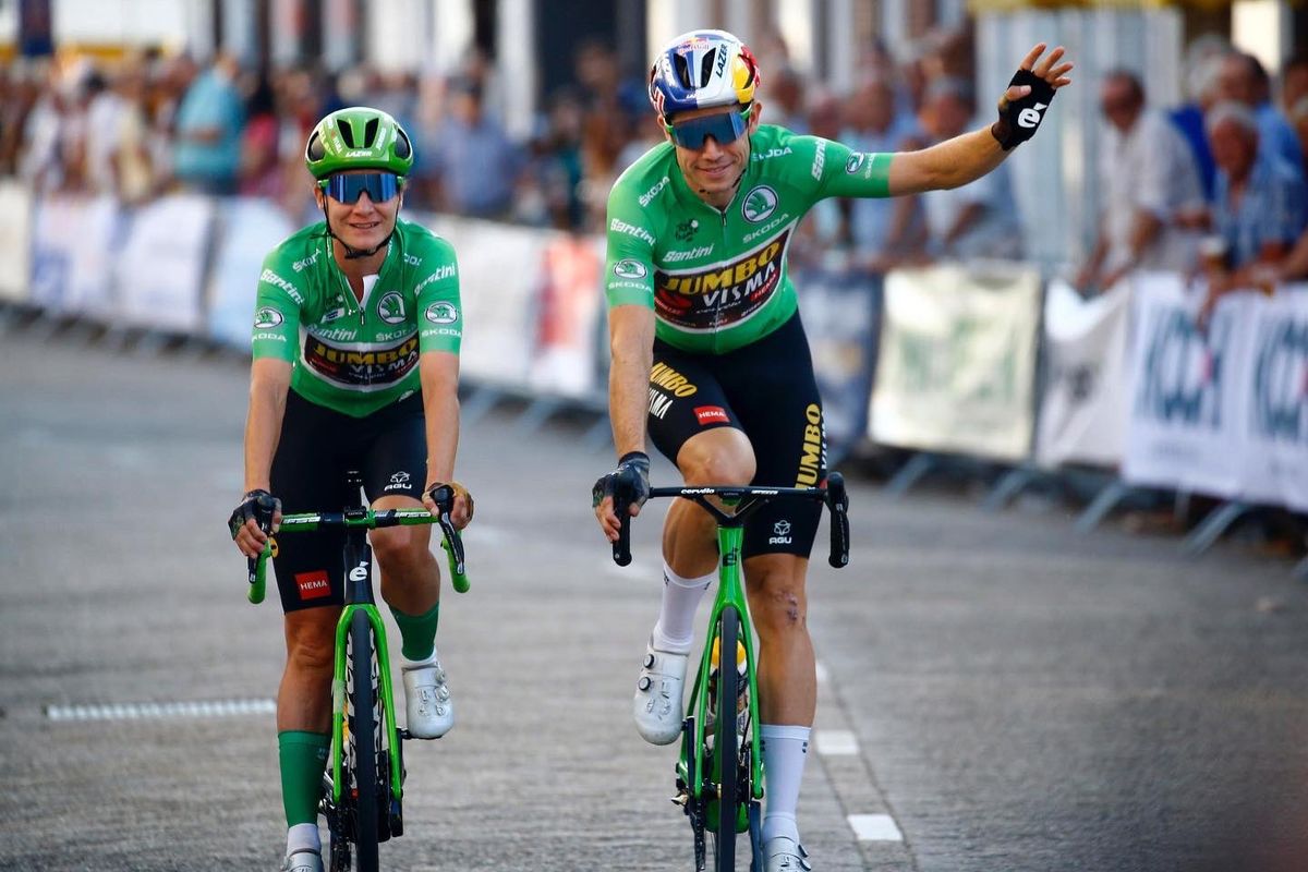 Wout van Aert and Marianne Vos triumph in green in post-Tour de France criterium