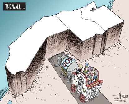 Political Cartoon U.S. Donald Trump White House GOP California