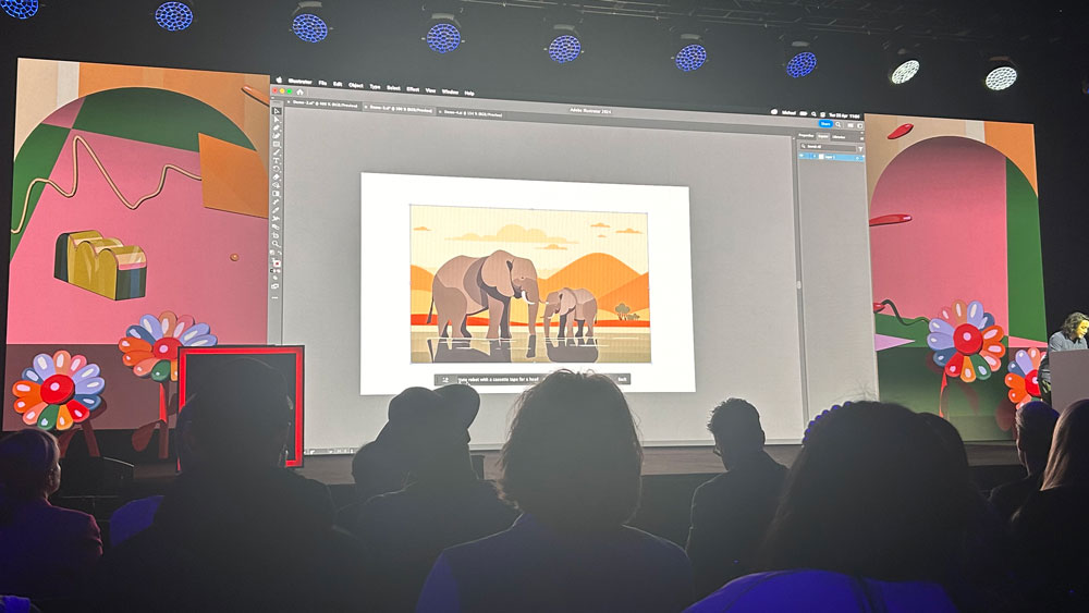 Illustrator updates elephant