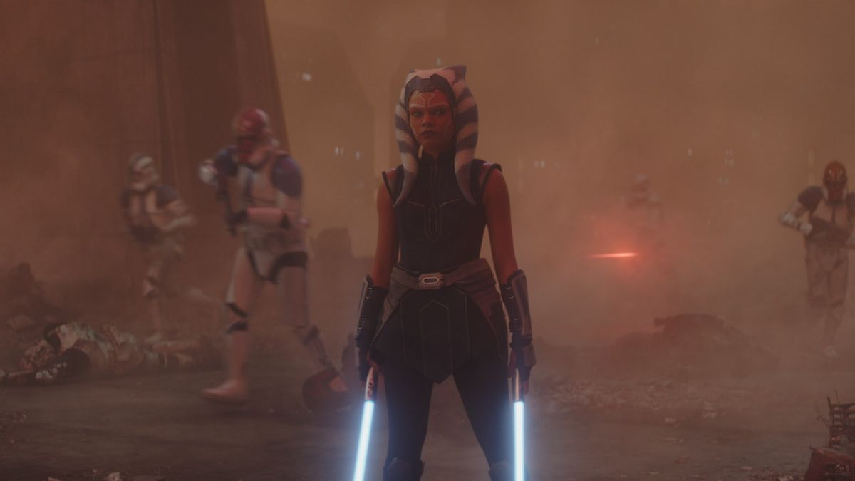 Ariana Greenblatt as teenaged Ahsoka Tano in Ahsoka series