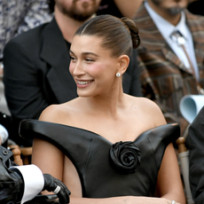 Hailey Bieber and Maeve Reilly attend Vogue World: Hollywood 2025 at Paramount Studios on October 26, 2025 in Los Angeles, California.