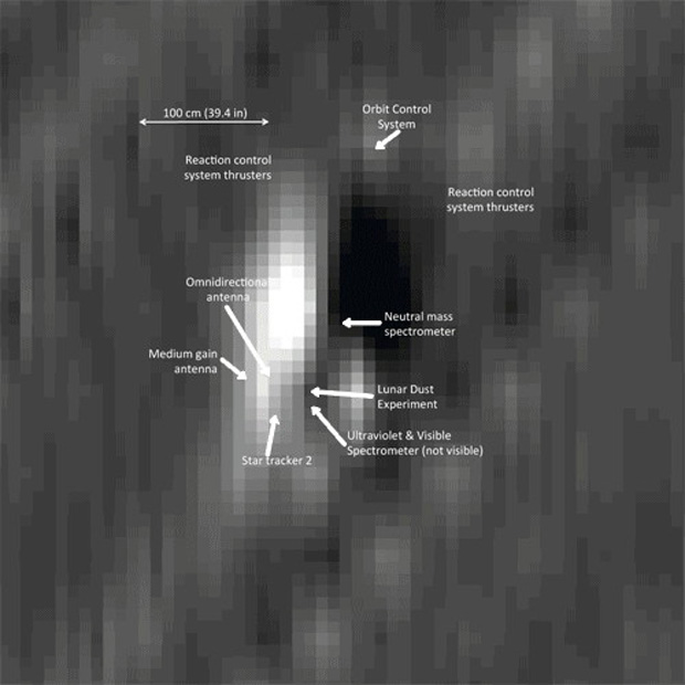 LRO Image of LADEE (Geometrically Corrected)