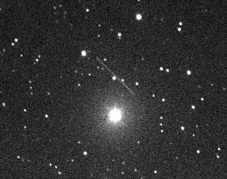 This view of asteroid 2011 MD was taken by members of the Remanzacco Observatory in Italy using a remote operated telescope in New Mexico during the asteroids extremely close pass by Earth on June 27, 2011.