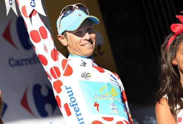 Fredrik Kessiakoff (Astana) in polka dots