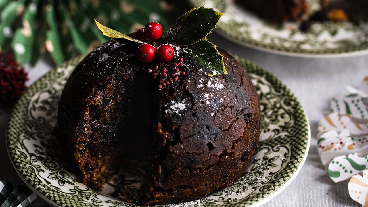 microwave Christmas pudding