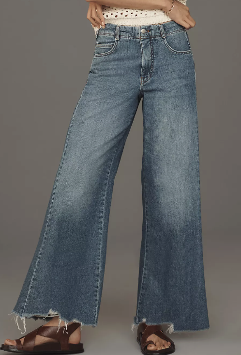 Anthropologie, The Adi Regenerative Cotton Mid-Rise Flare Jeans by Pilcro