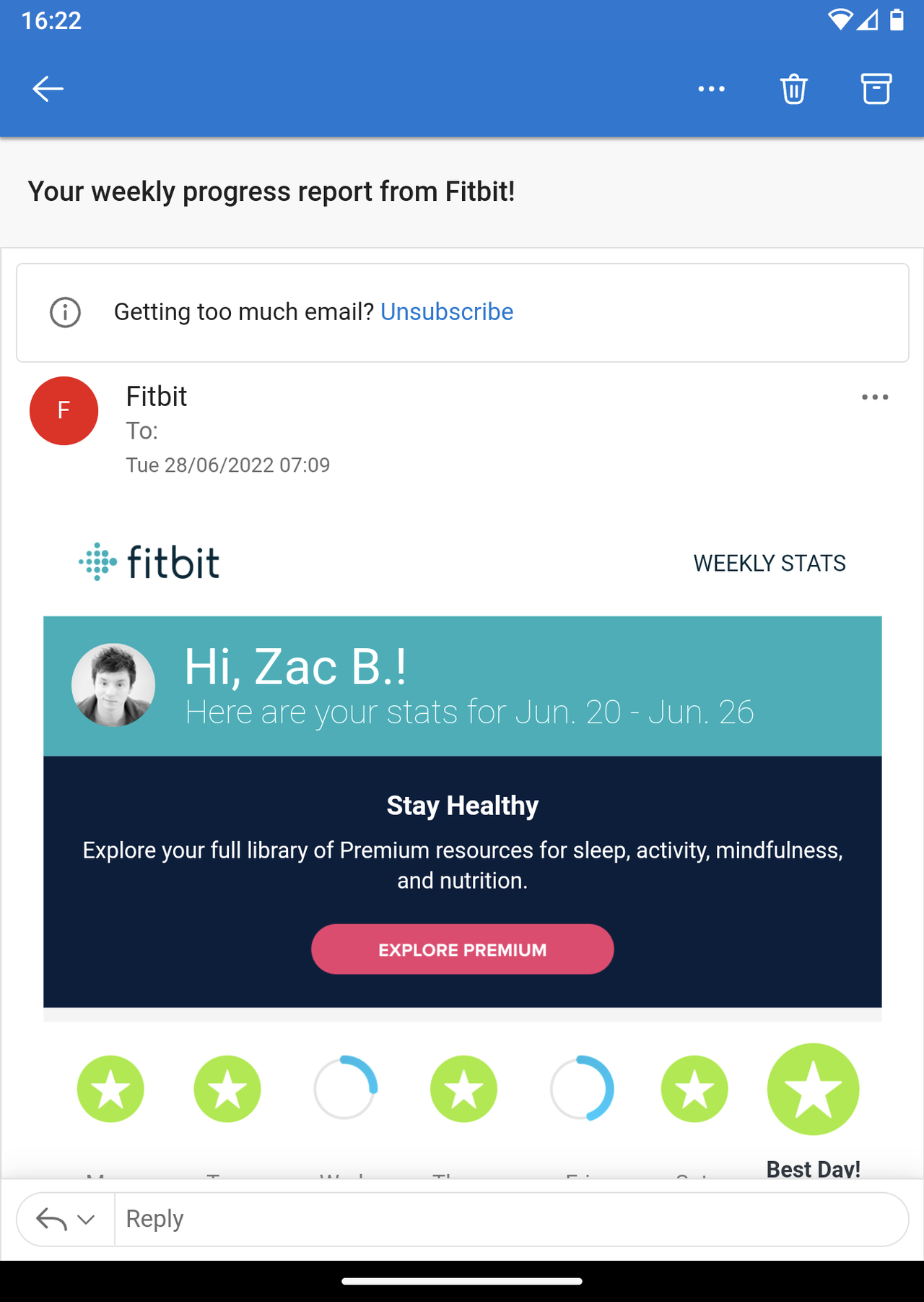 Microsoft Outlook Lite for Android (early)
