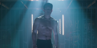 Simu Liu shirtless in Shang-Chi