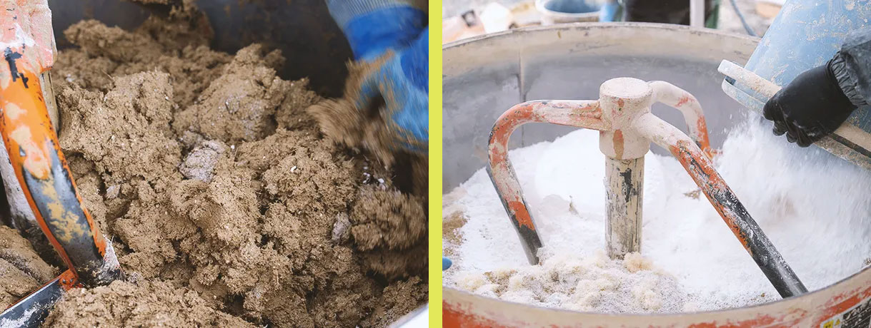 Lib Work's 3D printed house materials are made primarily from soil